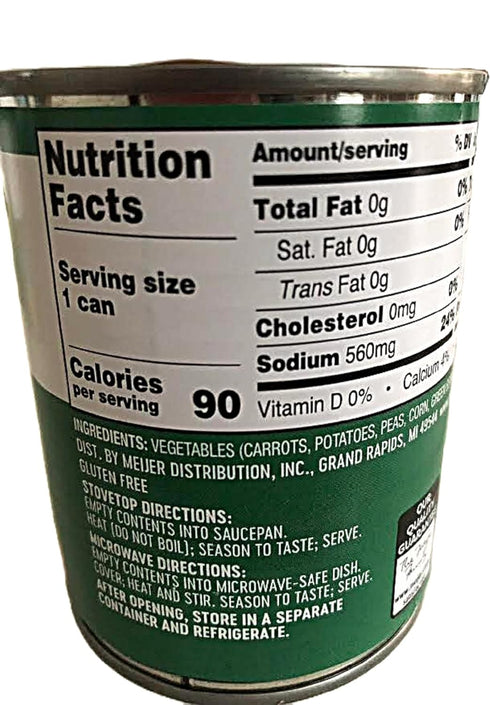 Meijer 4-Pack 8.5 (8.5 oz Mixed Vegetables Cans Ounce Cans Mixed Vegetables)