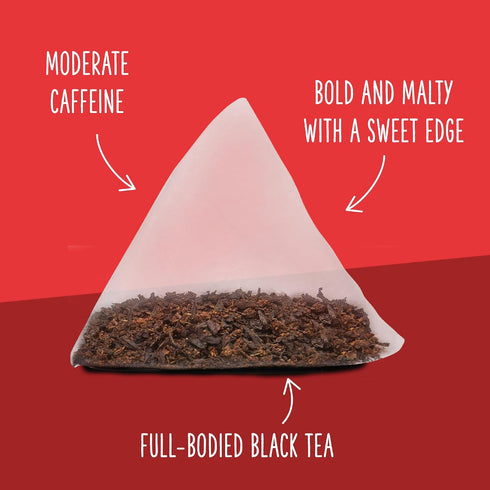 15 Count (Pack 1) Two Leaves and a Bud Organic English Breakfast Tea Bags, Caffeinated Whole Leaf Black Tea