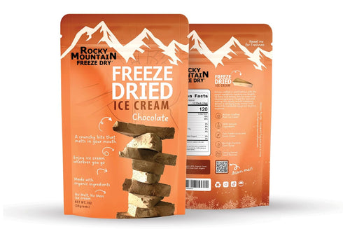 (1 OZ, Freeze Dried Ice Cream Chocolate Ice Cream That Doesnt Melt Rich Creamy Crunchy Treat Rocky Mountain Freeze Dry