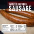 (4 Pack, 14oz Pedersons Farms, Sweet German Smoked Uncured Rope Pork Sausage, Use/Freeze) Fully Cooked, No Nitrates