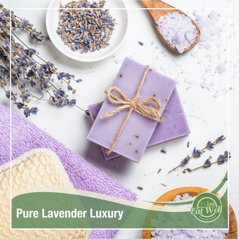 4 oz Eat Well Dried Lavender Flowers - Edible Culinary Lavender for Baking & Cooking, Tea, Soaps & Potpourri