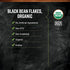 1lb Frontier Co-op Organic Black Beans Flakes - For Black Bean Burger Patties, Dry Bean Soup Mix, Black Bean Dip