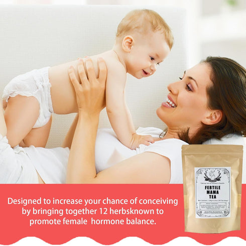 Nichalous 4.23oz/30 (1Bag (30 Fertile Mama Tea - Organic Fertility Tea for Women, Teabags Supports for Her & Hormone