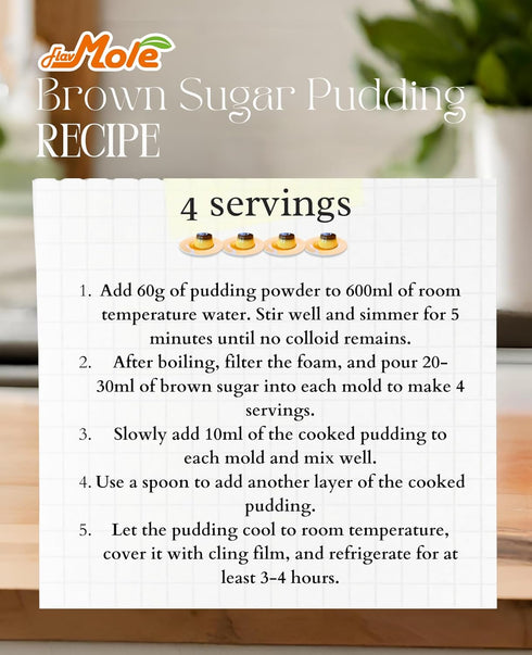 Flavmore Pudding Powder Mix (2.2 lbs) - High Flexibility for Making Various Pudding-Flavored Treats with Ingredients