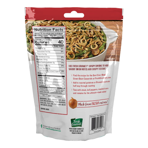 (3.5 (Pack 8)) Fresh Gourmet Crispy Onions Snack and Salad Topper Ounce