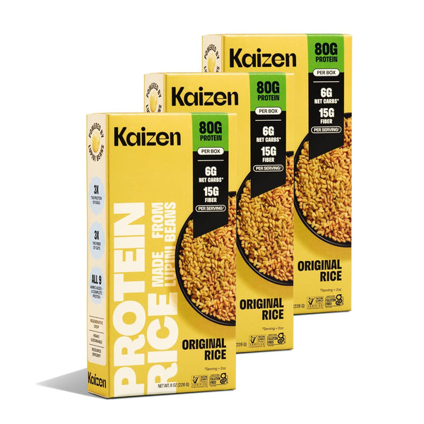 Kaizen Original Protein Rice, 20g Protein, Low Carb (6g Net Carbs), Keto-Friendly,