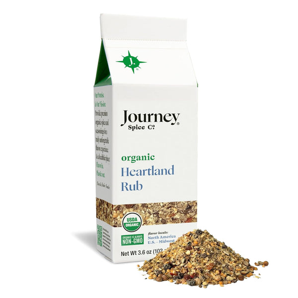 Organic Heartland Rub by Journey Spice Co. | Gourmet Coarse All-Purpose Dry