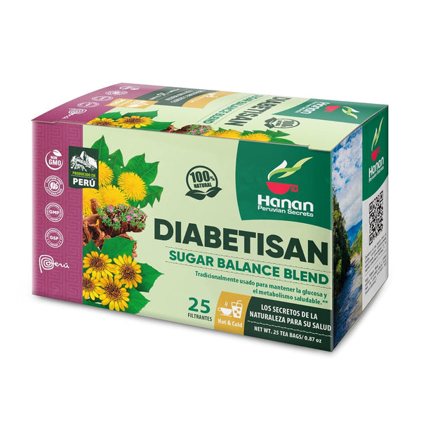 Hanan Peruvian Secrets Deabetisan Herbal Tea - 100% Natural Sugar Balance Tea