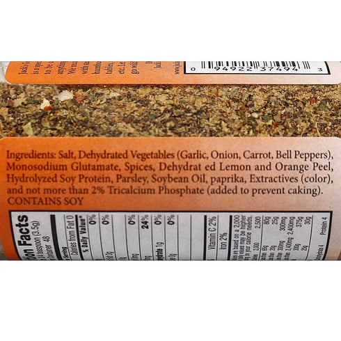 Jack's Gourmet Seasoning 6 oz Special Blend Spices for Steak Seafood Pork Hamburgers All Purpose Bottle
