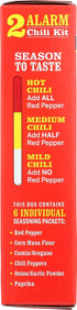 2-Alarm Packs 3.3oz (Pack 1) Wick Fowler's Chili Kit, Texas Style Chili Seasoning Mix with Individual of Spices, Box