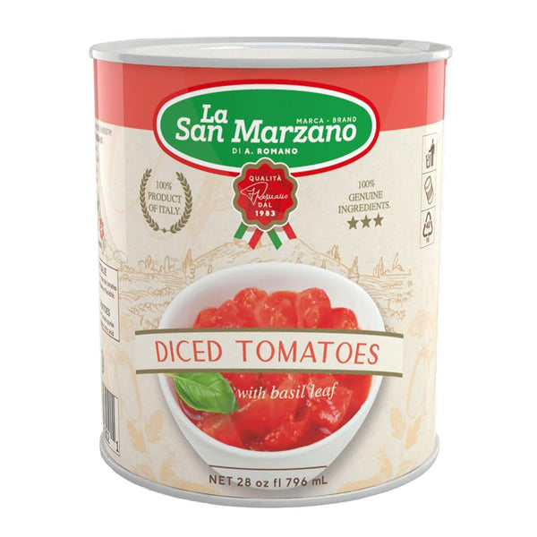 La San Marzano 6 Pack, Italian Diced Chopped Crushed Tomatoes, 100% Product