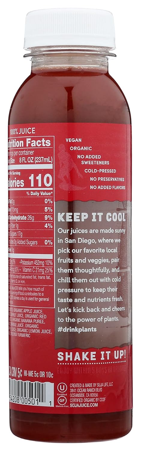 by Suja 12 Oz SUJA Organic Sweet Beets Apple Juice, Fl
