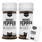 Lillie’s Q Brisket Pepper BBQ Rub, 3.6 oz (2-Pack) | Traditional Texas-Style Barbeque Rub for Brisket, Beef, & Lamb