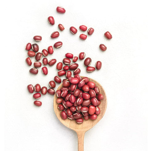 4 (Pack 1) ROM AMERICA Whole Raw Dried Adzuki Red Beans, Natural Red Mung Bean Azuki Aduki for Soups, Salads, Japanese
