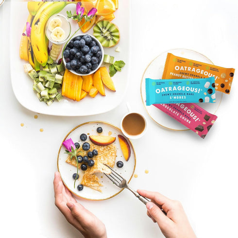Pack, 2 36 count, 0.84 oz OATRAGEOUS! Chewy Granola Bars Variety Peanut Butter Chocolate Chip, Chocolate Chunk