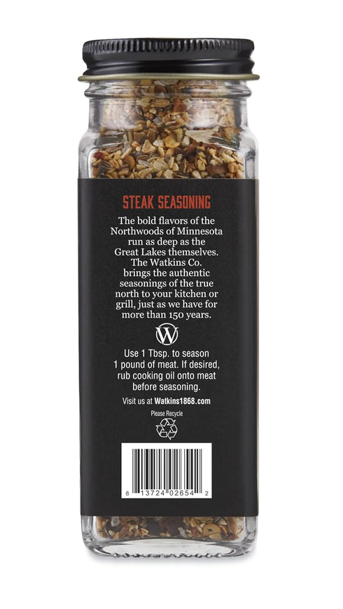 Watkins Organic Grilling Steak Seasoning, 3-Pack, 3.5 oz