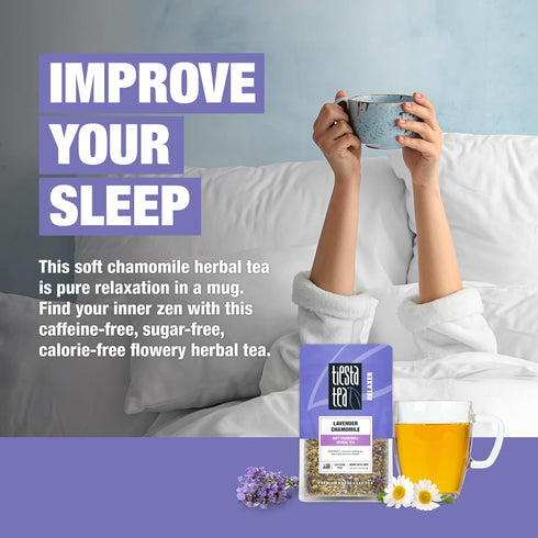 25 0.9 Tiesta Tea - Lavender Chamomile Herbal Tea, Loose Leaf, Calming Blend with Chamomile, Lavender, and Lemongrass