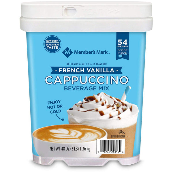MEMBERS MARK Member's Mark French Vanilla Cappuccino Beverage Mix (48 oz.) 54 Servings