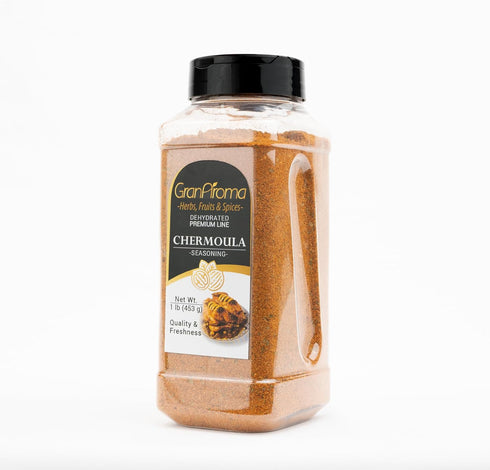 (1 GranAroma Chermoula Seasoning, Moroccan Cuisine, Seafood Spice, Flavorful Spice Blend Pound)