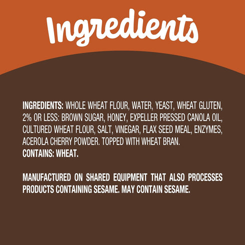 by Nature's Own 100% 16 oz Nature's Own Whole Wheat Bread with Honey, Sliced Whole Wheat Sandwich Bread, Loaf