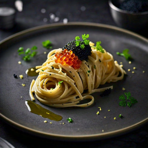 4.4 oz Pacific Secrets Black Vegan Caviar | Seaweed | No-Fish | Kosher | Glass Jar