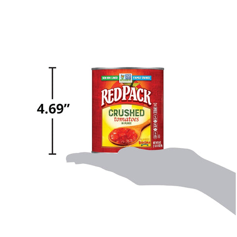 Redpack 1.76 2-Pack Crushed Tomatoes in Puree, Kosher and Gluten Free, Ounce Cans