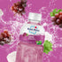 6 Pack 10.82 oz Mogu Mogu Grape Juice Drink with Nata de Coco (Coconut Jelly) Chewy Fruit Beverage for Kids & Adults