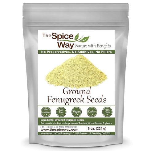 The Spice Way Fenugreek - Ground (8 oz) Great for Indian Curry Seasoning