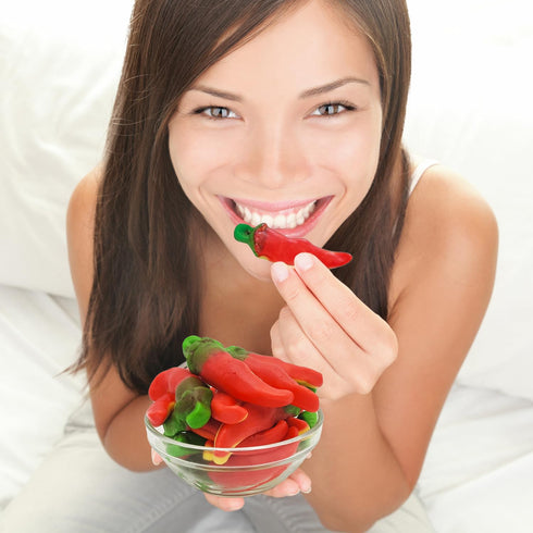 Gummies, (4.4 Fruidles Chili Peppers Soft Chewy Candy, Gluten-Free, Fat-Free Pounds)