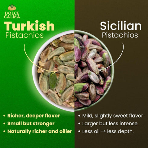 200g (7oz) Dolce Calma Turkish Pistachio Cream Spread Smooth & Rich, Glass Jar, for Dubai Chocolate, Stuffed Cookies