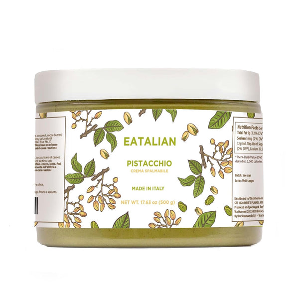 EATALIAN by AMZ BETTER Pistachio Cream, 17.63 oz/500 gr, Delicious Spreadable Cream