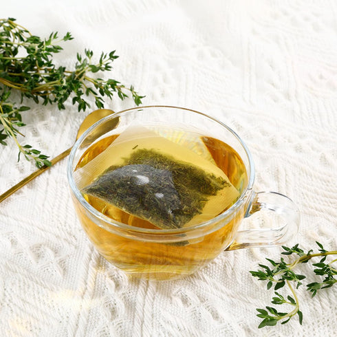 100 100% Premium Thyme Leaf Tea Bags, Made with Pure Thyme Leaves, Aid Digestion & Support Respiratory, No Additives