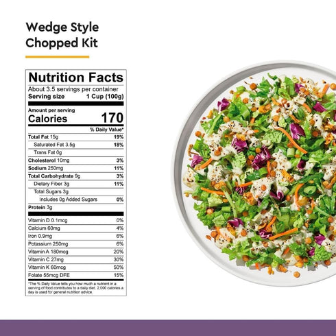 Taylor Farms 12.87 OZ Wedge Style Chopped Salad Kit