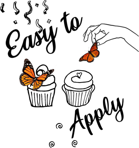 NEW Edible Butterflies Assorted Set - 15 Wafer Cake & Cupcake Toppers (Orange Monarch)