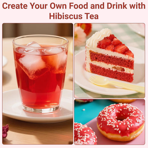 Oryvox 100% Free-50 Count (Pack 1) Hibiscus Tea Bags, Natural Hibiscus Flowers Herbal High Blood Pressure Tea Bags, No