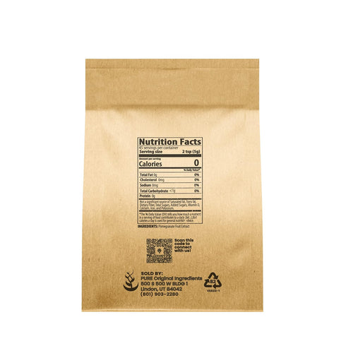 Pure Original Ingredients Pomegranate Fruit Extract Powder, 8 oz, Always Pure, Unsweetened Smoothie Mix-In