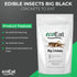 Edible Insects Big Black Crickets - Dehydrated Snack Food Gifts, 15g
