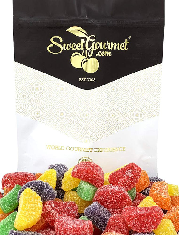 SweetGourmet Assorted Fruit Slices | Bulk Jelly Candy | 1 Pound
