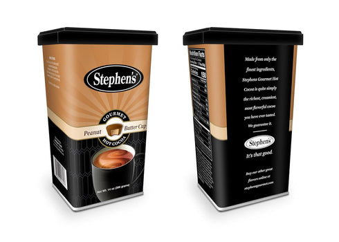 STEPHEN'S 14 Gourmet Hot Cocoa Trio, Peanut Butter Cup, Milk Chocolate & Dark Chocolate, Ounce