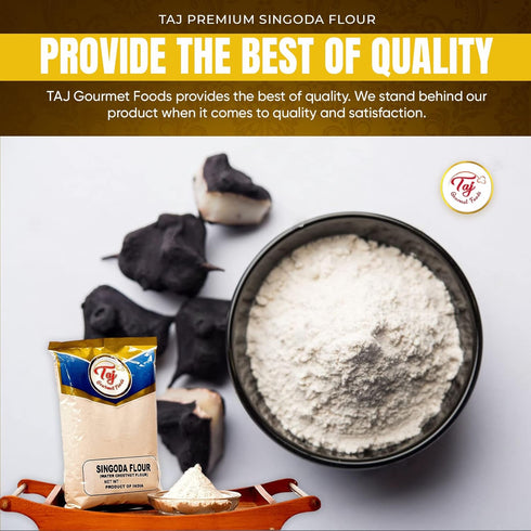 TAJ Gourmet Foods 4-Pounds TAJ Premium Singoda Flour, Water Chestnut Flour