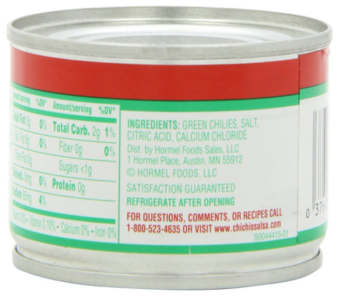 4.25-Ounce (Pack 12) Chi Chi's Green Chilies Diced, Units