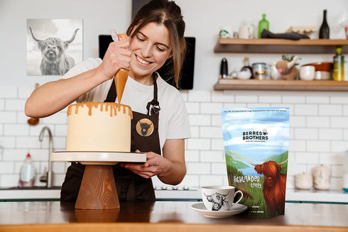 2lb Package, 2 Berres Brothers Highlander Grogg Ground Coffee, Combination of Caramel, Butterscotch and Hazelnut Pound
