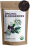 Certified USDA - 100% Organic Dried Elderberries - 1lb Bulk - Non-Irradiated,