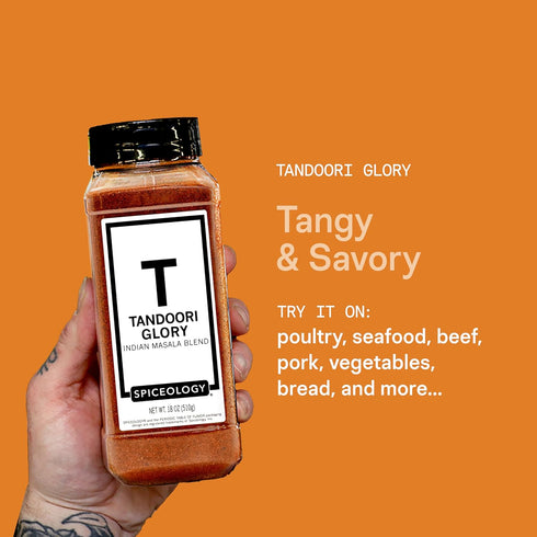 18 oz Spiceology - Tandoori Glory - Indian Masala Blend - Curry Spices and Seasonings - Use On: Chicken, Vegetables