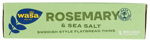 Wasa Crackers Flatbread Thins, Rosemary and Sea Salt, 6.7 Ounce (Pack of 1)