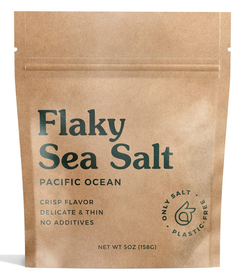 Plastic-Free Salt Bundle - Flaky Sea Salt for Gourmet Cooking