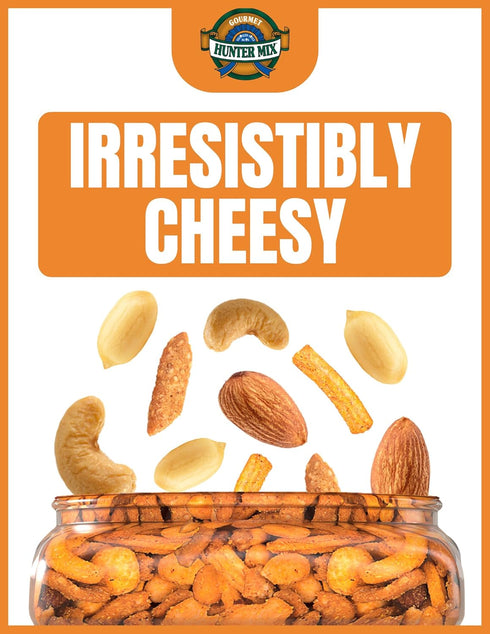 Mix,20 oz,Roasted Kids,(Pack 2) Southern Style Nuts Cheesy Cheddar Hunter Bulk Trail Peanuts,Sesame Sticks,Corn