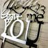 God Gave Me You Wedding Cake Topper for Wedding/Engagement/Marriage Party Decorations, Mirror Silvery Acrylic