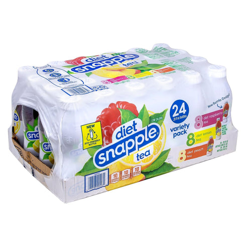 Pack 20oz. 24PK (220-02043) Diet Snapple Ice Tea Variety