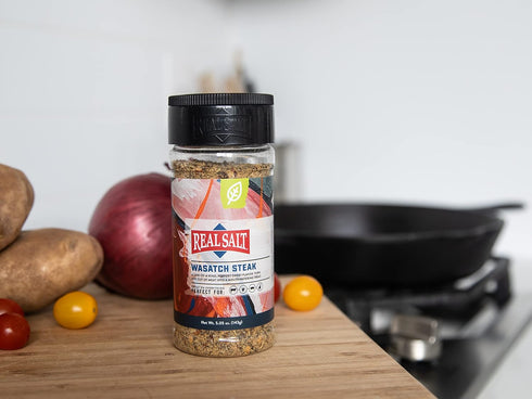 Redmond Real Sea Salt, Natural Unrefined Gluten Free Wasatch Steak Shaker